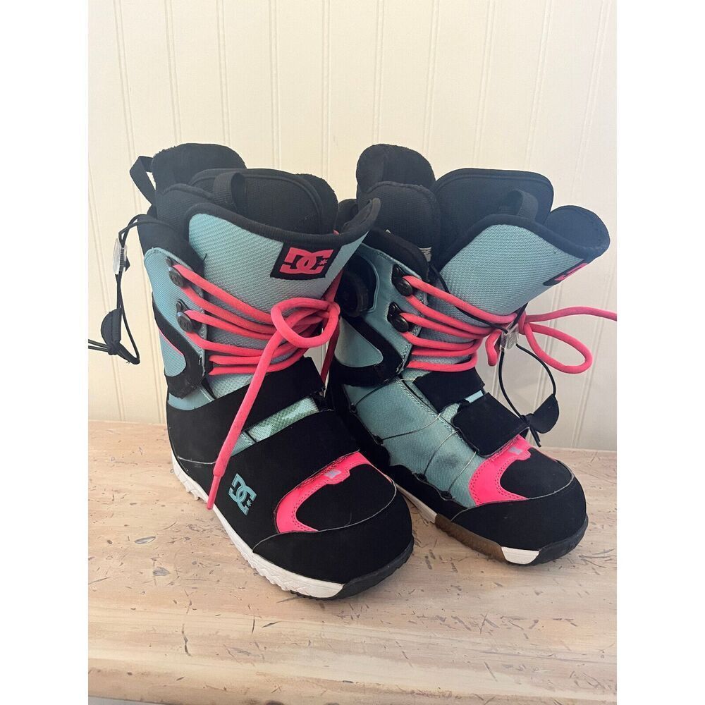 DC Womens Sweep Performance BOA Snowboard Boots Teal Black Pink Size 7